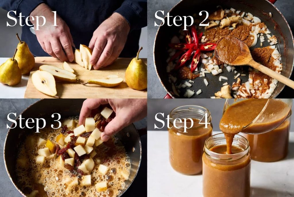 Jamie Oliver Pear Chutney preprations