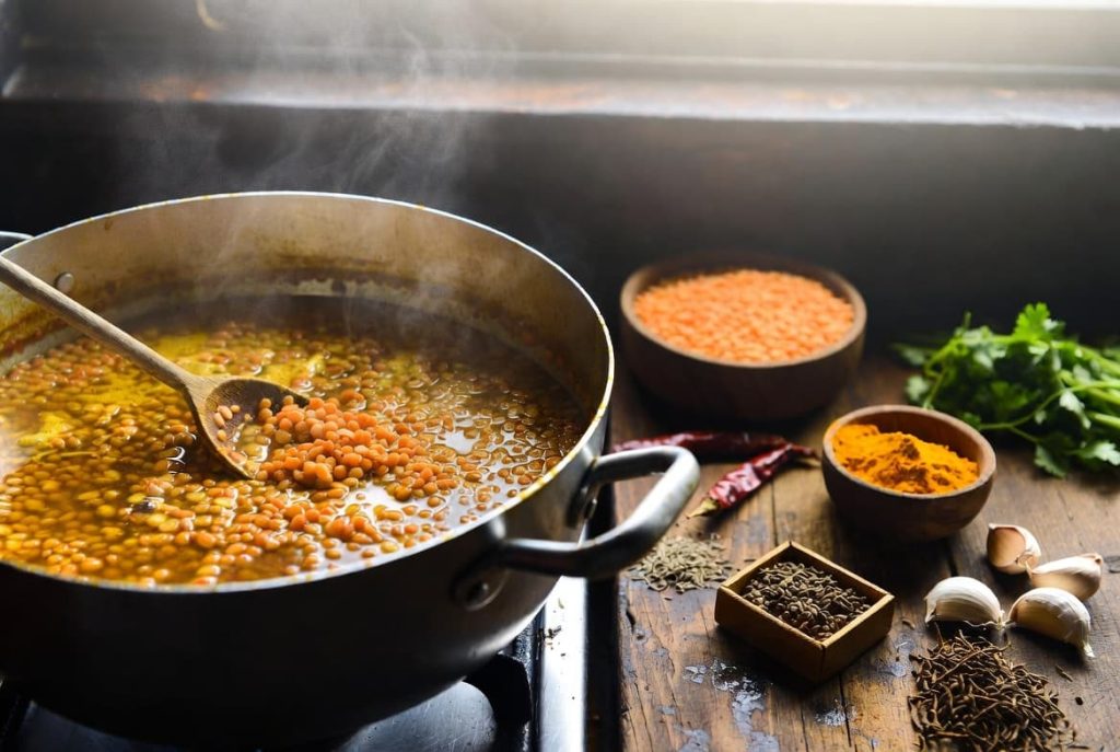 Madhur Jaffrey Tarka Dal prepration