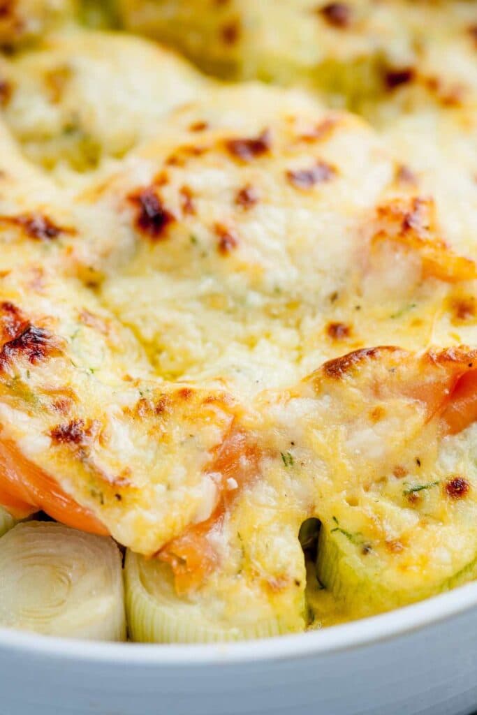 Delia Smith Leeks in Cheese Sauce