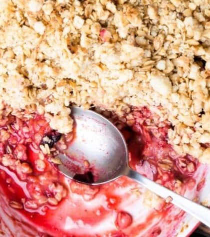 Hairy Bikers Plum Crumble