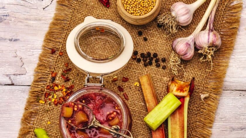 Hairy Bikers Rhubarb Chutney