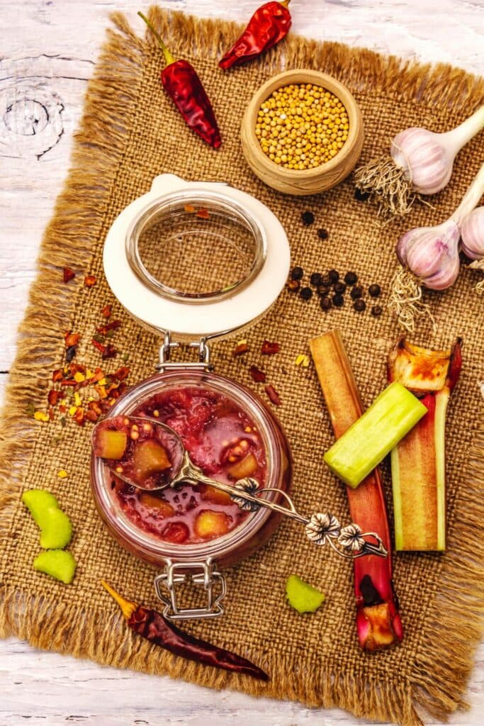 Hairy Bikers Rhubarb Chutney