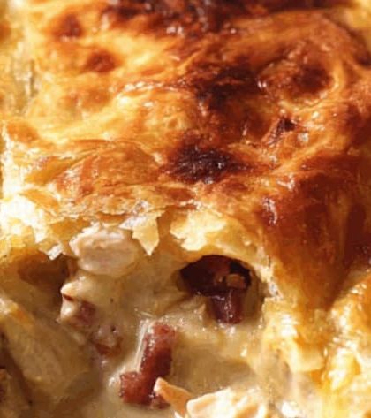 Jamie Oliver Chicken and Mushroom Pie with Puff Pastry