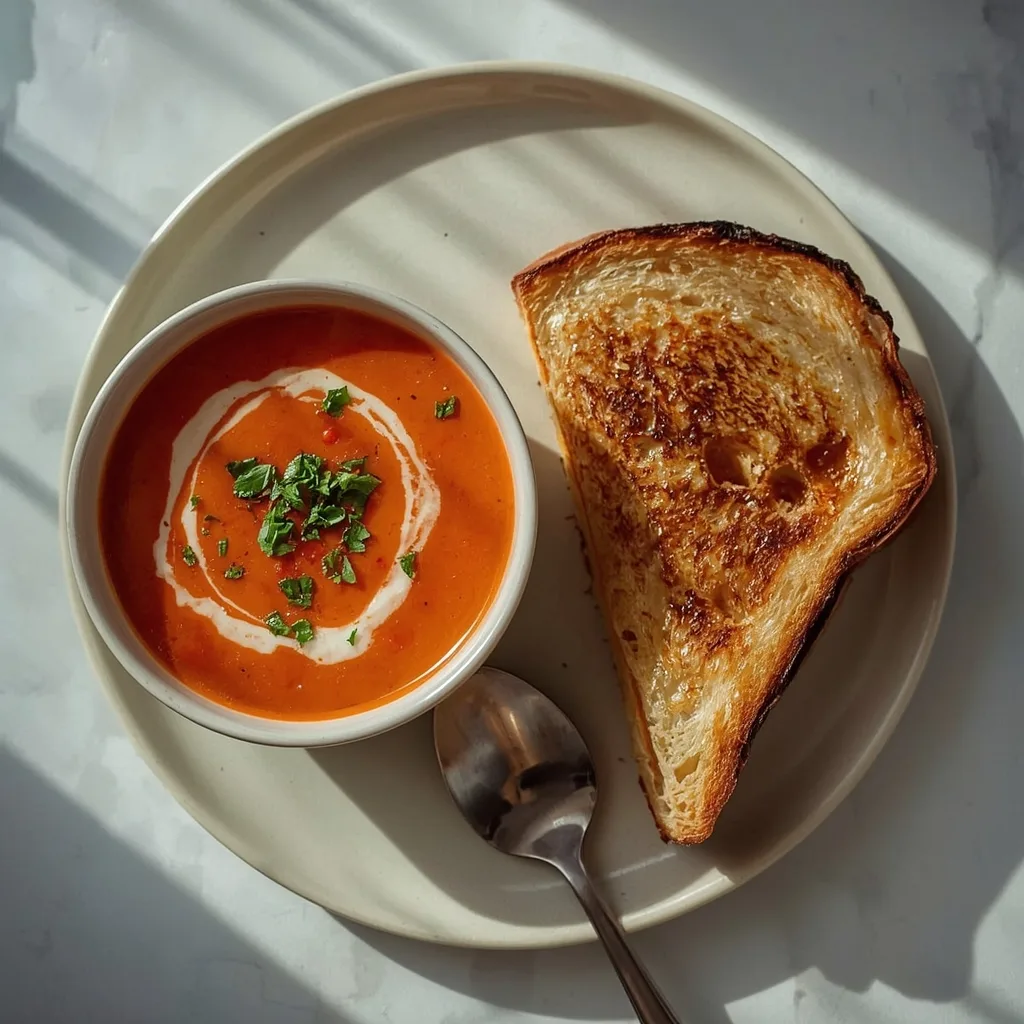 Gordon Ramsay Tomato Soup and Grilled Cheese