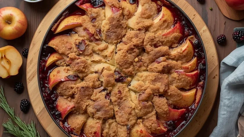 Hairy Bikers Apple And Blackberry Crumble