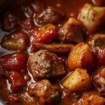 Hairy Bikers Beef Goulash - recipe card