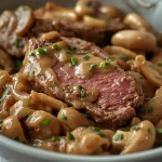 Hairy Bikers Beef Stroganoff - recipe card