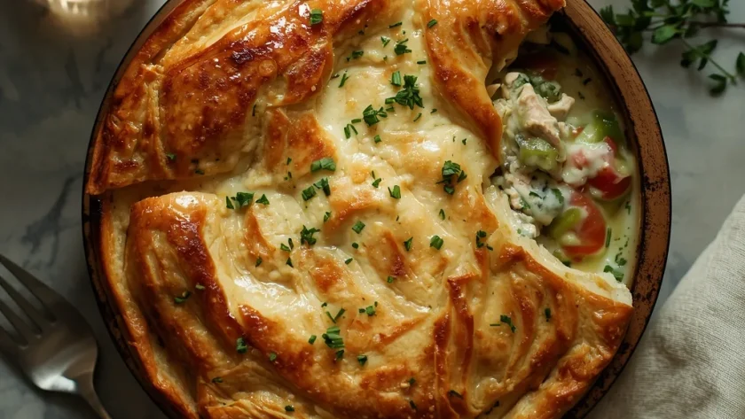 Hairy Bikers Creamy Chicken and Leek Pie