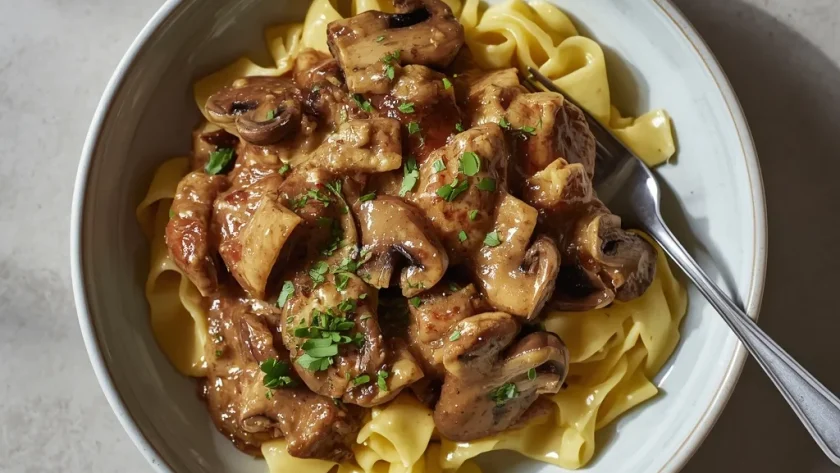 Hairy Bikers Mushroom Stroganoff