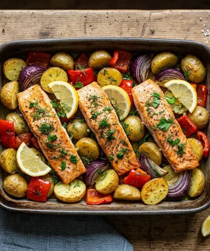 Hairy Bikers Salmon Tray Bake