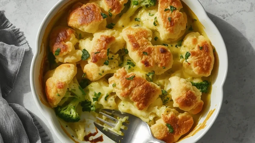 Jamie Oliver Cauliflower Cheese with Broccoli