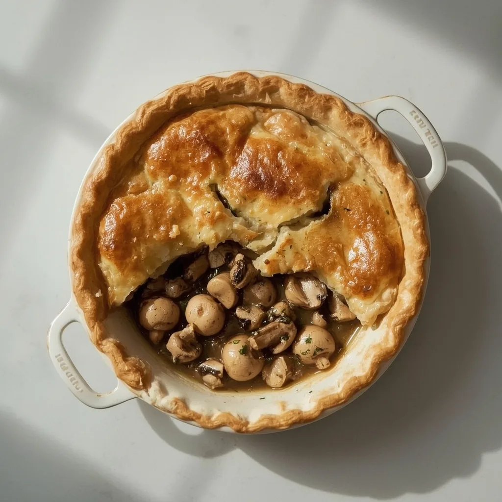 Jamie Oliver Chicken and Mushroom Pie with Crème Fraîche