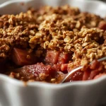 Mary Berry Rhubarb and Ginger Crumble
