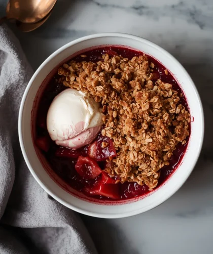 Mary Berry Rhubarb Crumble