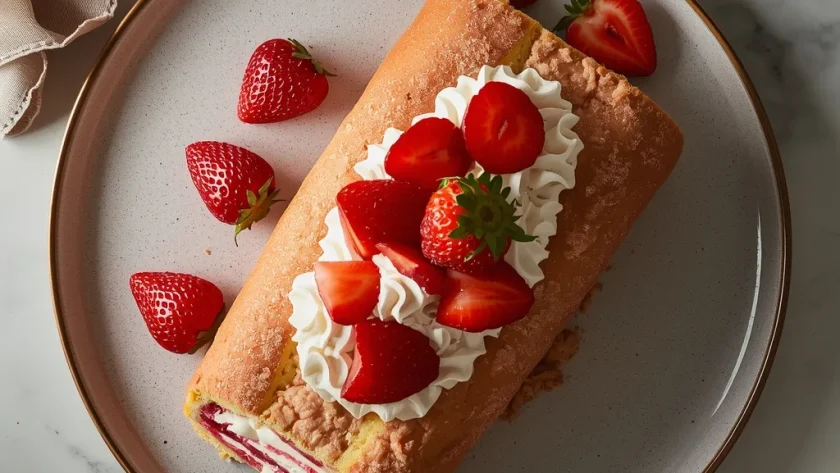 Mary Berry Strawberry Roulade