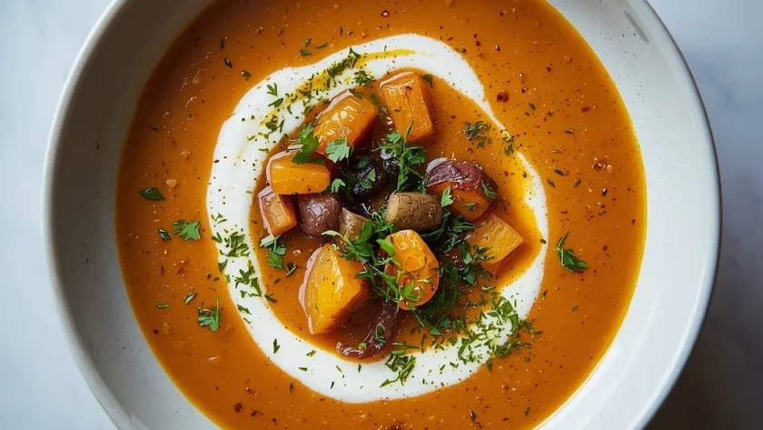 Mary Berry Winter Vegetable Soup with Chestnuts