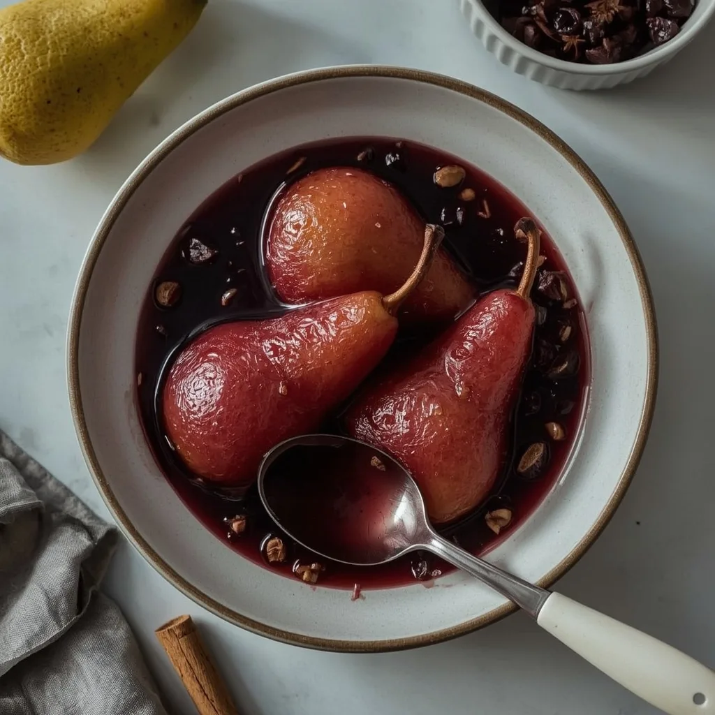 Jamie Oliver 5 Ingredient Poached Pears