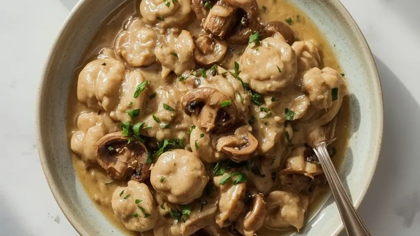 Nigella Mushroom Stroganoff
